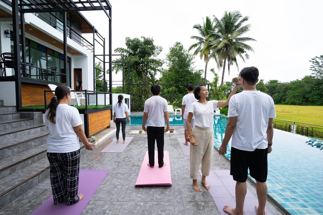 Group wellness session at The Warmth Rehab